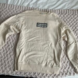 Acne Studios Cream Crewneck Sweater Classic Knit Design Size XS
